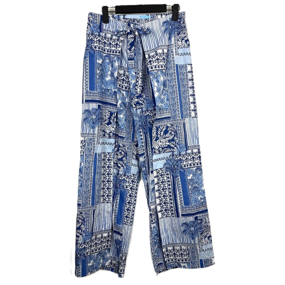 J. Mclaughlin Eugene Wide Leg Patchwork Palm Trop… - image 2